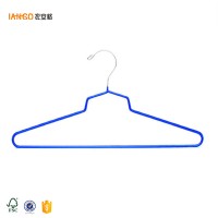 Wholesale Cheap best cutom metal pvc coated wire stainless steel laundry pants clothes top hanger for wet shirt suit