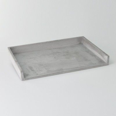 Classic Concrete Rectangle Shape Document Tray