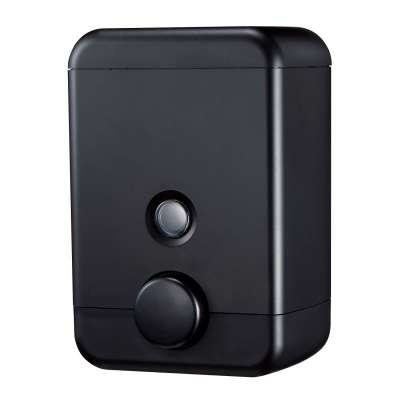 Wall Mounted Square Shape Design Matte Black Soap Dispenser