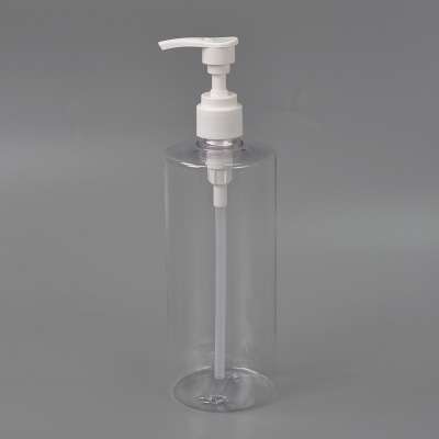 Cylinder Shape PET Soap Dispenser with White Pump - 500 ML