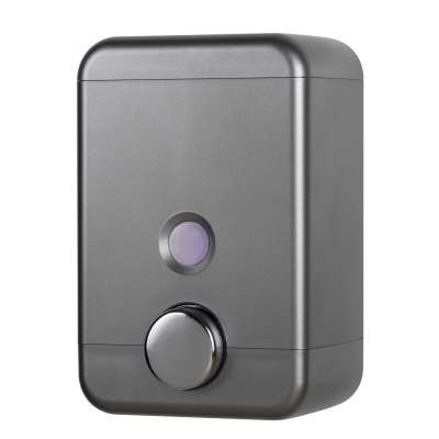 Wall Mounted Square Shape Design Dark Gray Hand Soap Dispenser